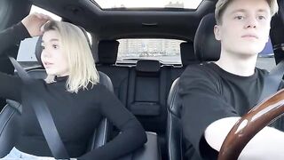 A hot girl agreed to a sexual roleplay with the taxi driver