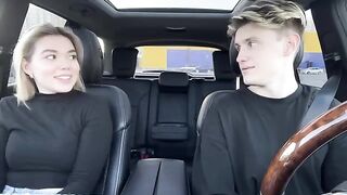 A hot girl agreed to a sexual roleplay with the taxi driver
