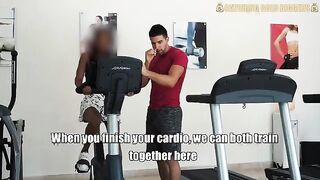 Fitness girl gets fucked hard in the gym by a Venezuelan stud