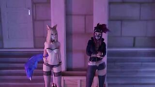 League of Legends Ahri gets fucked by an agent in a casting session