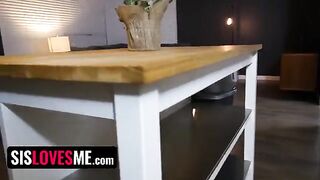 Fit stepsis Cece Capella gets her tight teen pussy railed by pervert stepbro