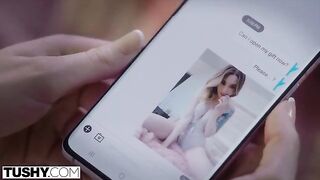 Petite blonde gets her tight ass gapped by horny old man