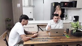 I fucked my step-son in front of my husband and he never found out