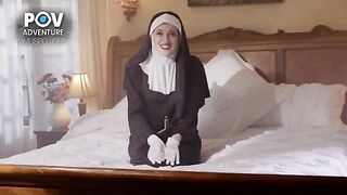 A nun lost her virginity and gained experience with Aubree
