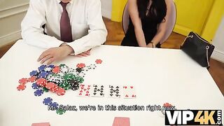 The guy lost a poker game to his beautiful wife, Lilly Bella