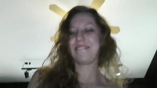 I put a big finger in tight neighbor's ass! But she loves my cock! Anal fuck