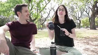 A day at the park ends with a guy getting his dick sucked publicly