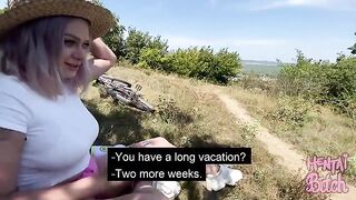 Babe agreed to sex with a stranger outdoors for excitement