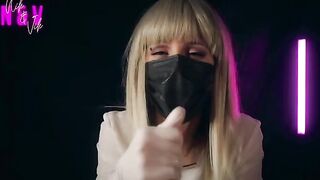 A crazy nurse in latex brings intense pleasure and ruins orgasm