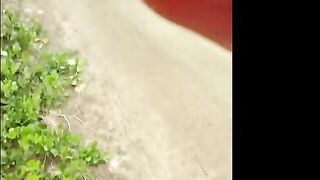 Girl picked up in the park and fucked with a creampie finish