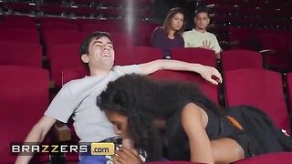 Naughty lady Tina Fire gets her pussy smashed by Jordi in a popcorn machine