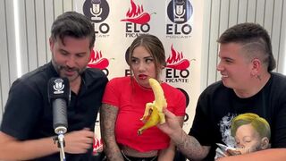 Sara Blonde from Elo Podcast gets her pussy filled with cum