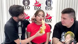 Sara Blonde from Elo Podcast gets her pussy filled with cum