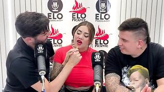 Sara Blonde from Elo Podcast gets her pussy filled with cum