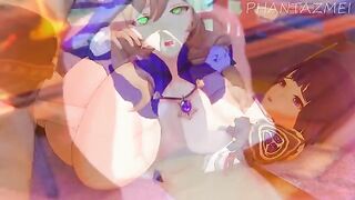 Genshin Impact animated porn with Lisa and Eula