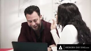 Rough sex with a client, wife catching them in the act