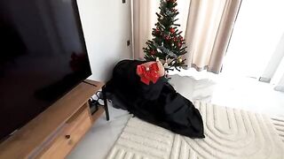 The delivery man brought a parcel and his wife's desires were fulfilled