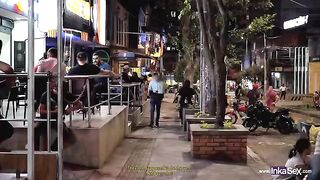Sara Blonde gets caught spying in a Colombian disco