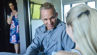 Hot stepdaughter Jane Wilde rides her stepdad’s fat prick
