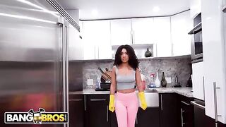 The lovely housekeeper, Luna, got fucked by a big black cock