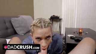 Blonde step daughter Khloe Kapri gets fucked by her dad in POV