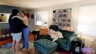 A hot nurse came back home from her shift and got fucked by her boyfriend