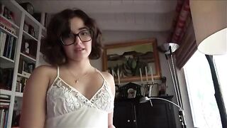 The shy stepdaughter needs sex from her stepfather