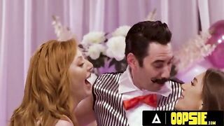 Lauren Phillips and April Olsen play PIN THE SOCK ON THE COCK with Tommy Pistol