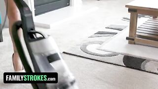 Latina step sis Karmen Santana bounces her big booty on her bro’s dick