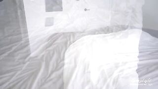 The step son caught his step mom masturbating and tricked her
