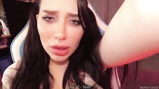 A young gamer cheats on her boyfriend with a stepbrother in this steamy scene