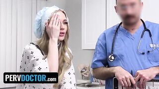 The religious teen Emma Starletto got creampied hard by the pervdoctor