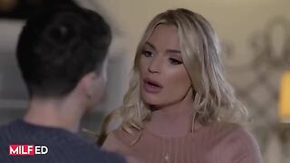 A step mom is asking her step son to do all the housework
