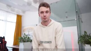 Pervert guy fucks his stepmom and her friend in a titty fuck scene