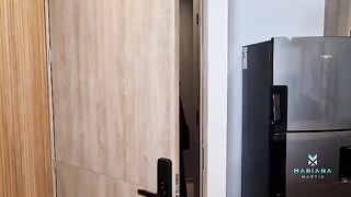 The widow was fucked in her ass by her stepson the day of her husband's departure