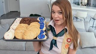 Girl Scout Cookie Girl Teases then FUCKS Big Dick in HD