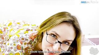 A stepmother is looking after her stepson, feeling his pain