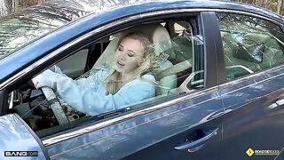 Lucky mechanic fucked busty blonde Bailey Brooke roadside