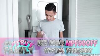 Stepsis asks stepbro to stop cleaning for sex - MyPervyFamily