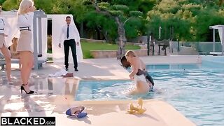 Two hungry girls Kaisa & Eveline getting fucked by hotel employee