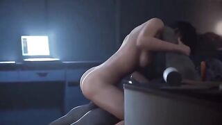 Asian beauty Ada Wong gets trapped and fucked hard in 3D animation