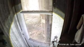 A young girl explores a deserted mansion and records her actions