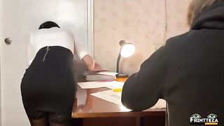 Instead of exam, student got fucked by ass teacher Frintteza