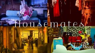 Two bisexual artists team up for a hot threesome with a stud