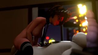 Aunt Cass gets fucked by Baymax in a steamy 3D scene
