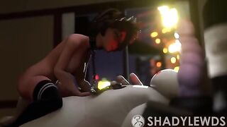 Aunt Cass gets fucked by Baymax in a steamy 3D scene