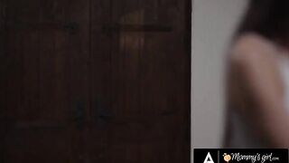 The stepsister Laney Grey gets her pussy eaten by busty Kenzie Taylor