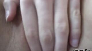 Busty girlfriend fucks deeply with a big toy in POV