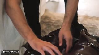 Submissive Amber succumbs to her deepest kinky desires on Deeper