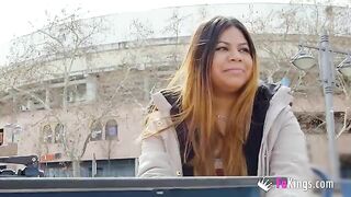 Amateur Yiyi Candy, a fat Latina, exposes her body in public and gets fucked hard